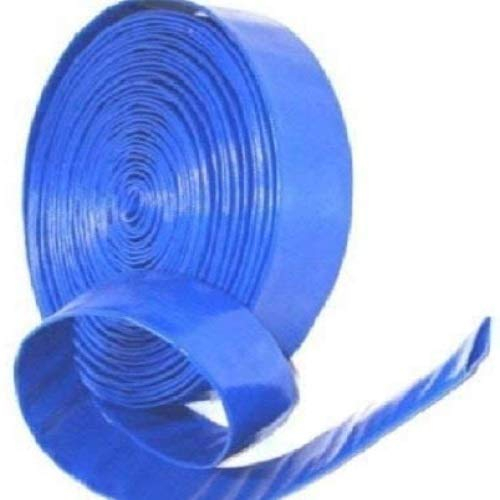 Equip247uk Blue Layflat Water Discharge Hose Pipe Pump Irrigation - 25mm (1) (10m)