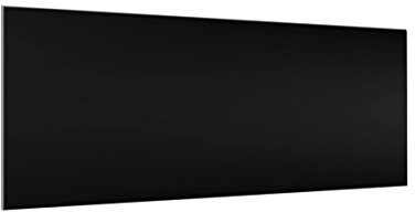 Bilderwelten Crédence en Verre - Colour Black - Panorama, Peinture Murale revetement Mural Cuisine dosseret de Cuisine Impression sur Verre Fond de Cuisine, Dimension: 50cm x 125cm