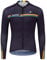 Santic Cycling Jerseys for Men Long Sleeves,Mens Cycling Jersey with Pockets Navy Blue EU XXXL