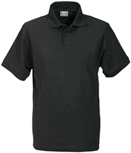 Gastro Uzal Polo-Piqué-Shirt, versch. Farben und Größen, 1 Stk., unisex, Gastronomie/Catering/Golf/Bar/Pub (Schwarz, XXL)