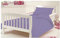 De Lavish Flannelette Duvet Covet Set For Cot Bed Thermal Toddler Baby Bed 100% Egyptian Cotton Bedding 120 x 140 Cm Approximately, Lilac