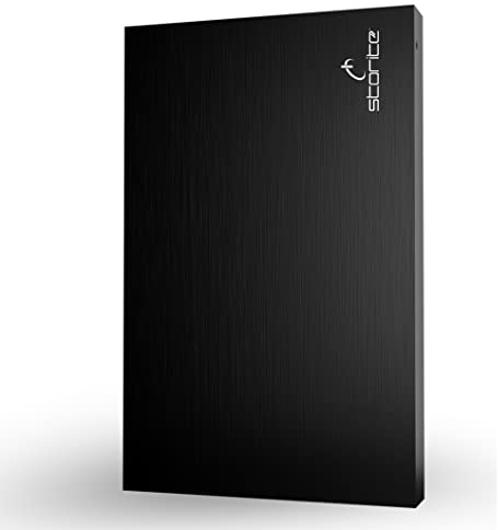 Storite 2.5 Ultra Slim Portable External Hard Drive USB 2.0 with 200GB Memory Expansion HDD Backup Storage, Fast Data Transfer, Hard Disk Compatible with MAC/PC/Laptop/Desktop/Chromebook (Black)