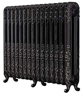 The Daisy 794 Vertical Cast Iron Radiator 15S Silver Highlight 794 x 1009
