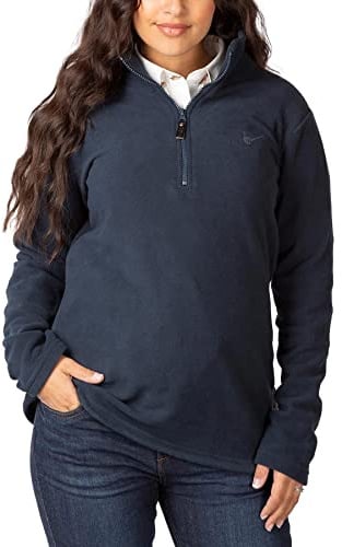 Rydale Ladies Kelk Micro Fleece Jacket Womens Super Soft Warm Jumper (Navy, 16)