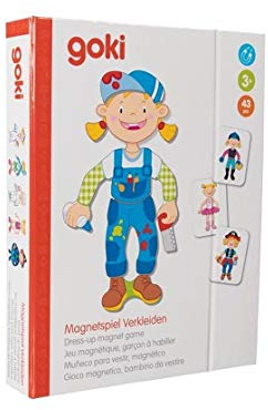 Goki 58723 Verkleiden Magnetspiel, Mädchen, gemischt