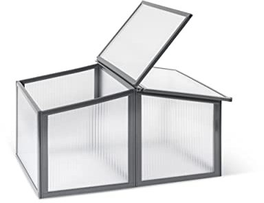 Il Giardino delle Idee serretta 16mm Aleana 4 casetta orto giardino in policarbonato alveolare spesso , ultra resistente intemperie protezione grandine Dimensioni 85*116*h58/46cm. MADE IN ITALY