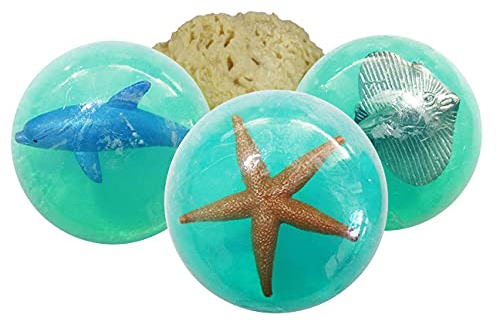 Handseife für Kinder | Motiv: Tiere des Meeres | mit Meerestierfigur zum Herauswaschen | Frischegewicht ca. 100 g | palmölfrei