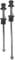 Security Skewers, Bike Quick Release Skewer, 1 Pair Quick Release Bike Wheel Locking Skewers Quick Release Skewers with Handle for Road Bike for Folding Bike for Mountain Bike