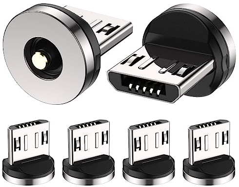 AUFU 1 Pin Micro USB Magnet Adapter 3Pcs pour Câble de Chargeur Megnétique…