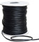 Pamtns Cordon en Coton Ciré 2mm 80m/Rouleau Noir pour Pendentif, Bracelet et Corde - Fil Ciré
