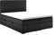 PIASKI Claudia Doppelbett mit Boxspringbett, Kontinentalbett, 140/160/180 cm, Bett mit Stauraum (180 x 200 cm, Schwarz)
