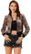 Allegra K Damen Bomberjacke Langarm Glitzer Pailletten Party Jacke Rose Gold M