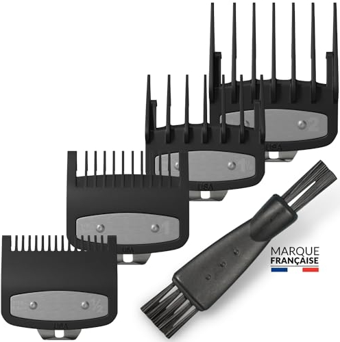 Aufsätze Haarschneidemaschine Set x4 1.5+3+4.5+6mm Haarschneider Aufsätze Kompatibel mit Wahl Haarschneidemaschinen Ersatzteile Friseur Zubehör Barber Set Tools Haarschneidemaschine Aufsätze