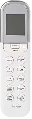 Telecomando di Ricambio per Condizionatore d'Aria Compatibile Con Midea RG36F BGEF RG36F2 RG36F4 - Controller Universale AC