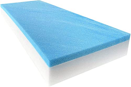 FoamTouch Wohnmobil-Bettmatratze, 10,2 x 61 x 182,9 cm, Türkis auf Weiß