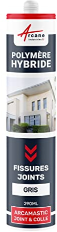 Mastic d'étanchéité, joint extérieur, fissure, béton - 290 ml x 1 Gris Clair - ARCANE INDUSTRIES