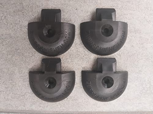 4X Endkappe Einsteckkappe für Airlineschiene runde Form, schwarz, Kunststoff, für 50mm Zurrschiene halbrund