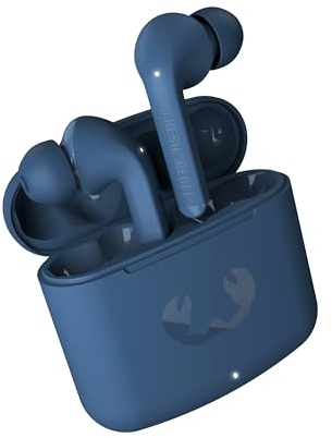 Fresh 'n Rebel Twins Fuse True Wireless In-Ear Bluetooth Headphones with Tip Voice Assistant, Touch Control and Built-in Microphone, 30 Hours Playtime (Steel Blue)