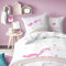 MTOnlinehandel Einhorn Kinder Bettwäsche Set 2tlg. 135x200 + 80x80 cm, Biber, Flanell, kuschelig weich, Reißverschluss, Unicorn Regenbogen