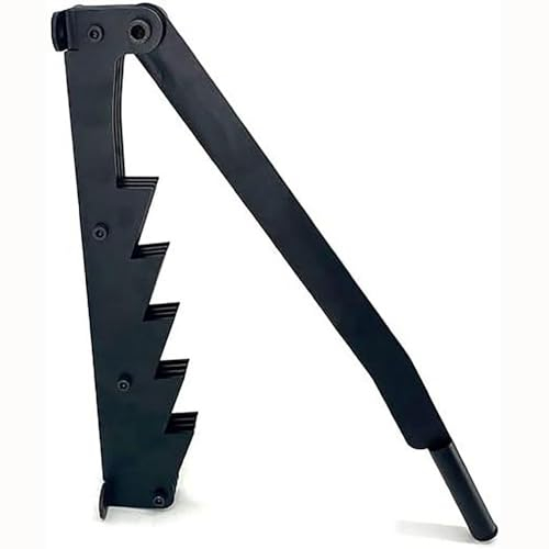 ObaBO Acciaio al Carbonio Hand Wood Splitter per La Divisione della Legna da Ardere A Parete Splitter di Legno da Ardere Splitter con Viti di Montaggio Black Manual Wood Splitter,Black