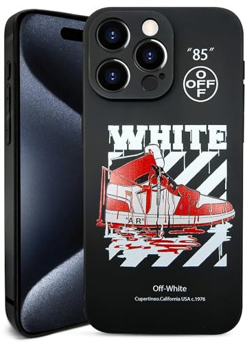 EHIMEFE Kompatibel mit iPhone 15 Pro Max Hülle für Jungen, coole Sport-Basketballschuhe, weiches Silikon, lustiges Muster, TPU, stoßfeste Schutzhülle (6,7 Zoll)