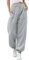 EBANKU Damen-Jogginghose mit Cinch-Bottom und Taschen, einfarbiger Trainingsanzug, Baggy-Hose mit elastischer Taille für lässiges Hip-Hop, Fitnessstudio und Joggen