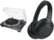 Audio-Technica LP120XUSBBK Manual Direct-Drive Turntable (Analogue & USB) Black & Sony WH-1000XM4 Noise Cancelling Wireless Headphones - 30 hours battery life - Over Ear style