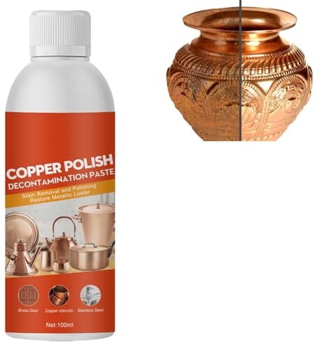 Messing Kupfer Reiniger Politur Spray,Kupferreiniger und Politur,Messingreiniger und Politurspray,Kupferreiniger für Töpfe und Pfannen,Reinigung und Polieren von Hardware-Reiniger