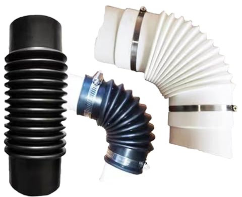 Gewellter Gummischlauch Unterschiedliche Innendurchmesser(20-315mm) Für Entwässerungspumpen, Luftkanäle, Kabelkanäle, Kompensatoren(Innendurchmesser, Schwarzer Gummi, 1, Φ35mm L: 300mm)