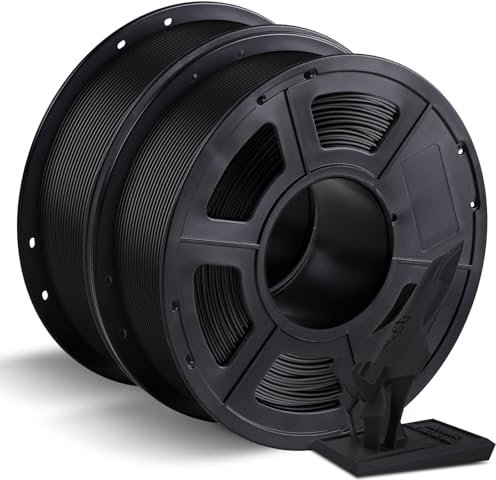 ANYCUBIC PLA+ Filament 1.75mm, Refill PLA Plus Filament und Spool Kit, Intelligente Identifikation, Filament-3D-Druckmaterialien 2kg Schwarz