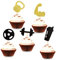 Blumomon 30Pc Glitter Gym Theme Birthday Cupcake Toppers Weight Lifting Cake Decoration for Men Boy Weight Lifting Gym Fitness Themed Birthday Party Supplies