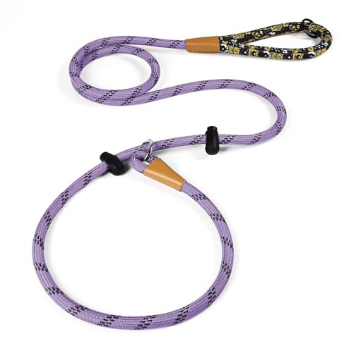 lynxking hundeleine reflektierende 180cm schleppleine zum Reinschlüpfen retrieverleine mit zugstopp Hund Leine Dog Leash mit Gepolsterter Griff zum Trainieren und Gassi gehen Reinschlüpfen