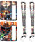 2PCS Porte Badge avec lanière, Porte-Carte d'Identité Avengeer-s, Anime Cordon avec Porte-Badge pour Porte Badges d'Identification Clés Caméra Téléphone Portable