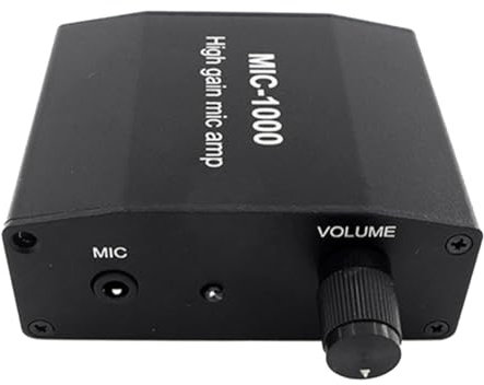 Jrpzcv MIC-1000 Condenser Microphone Amplifier Gain 1000 Times Amplification Stereo Audio Signal Pre-Amplifier Board