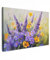 MuchoWow© Bilder 90x60 cm Wohnzimmer Deko Modern Wandbild Kunstdruck auf Leinwand Bild Schlafzimmer über Bett Room Decor Geschenke Lavendel - Blumen - Natur - Kunst
