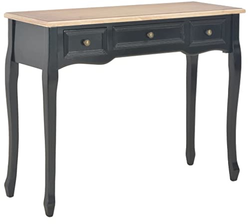 QINXIXINAIXI 280046 Dressing Console Table with 3 Drawers Black, Scrivania da ingresso, Tavolo ingresso casa, Mobili da Ingresso Salotto Casa