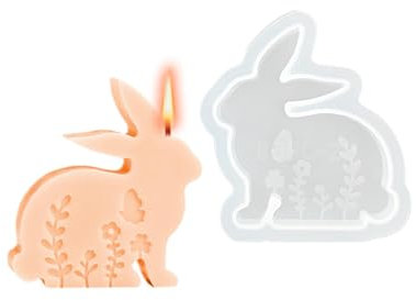 Osterhasenform, Silikonform für Osterkerzen, handgefertigte Kerzenform, , handgefertigte Dekoration in Hasenform für , Kerzen, Seife und