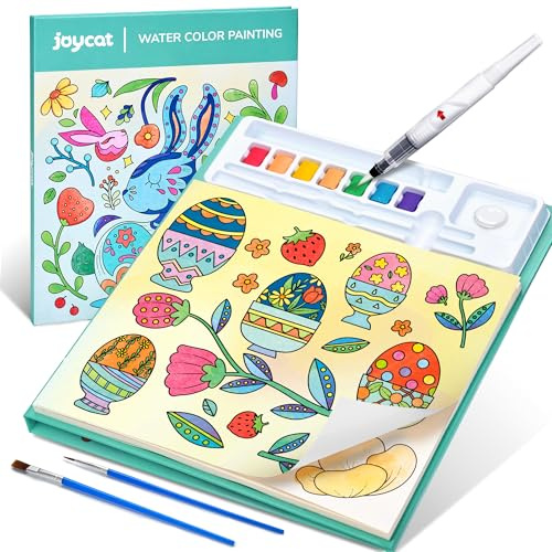 JoyCat Paint with Water Coloring Books for Toddlers, Watercolor Painting Sets for Kids Ages 3-5 4-8, Arts and Crafts Drawing Activities Toy Birthday Gift for Boys Girls (Light Green)
