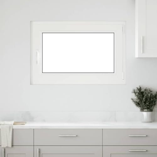 Gecheer Ventana de sótano RISOR 60x90 cm oscilobatiente DIN Derecha,Puerta Balconera Persiana Privacidad,Protección contra la luz y el deslumbramiento