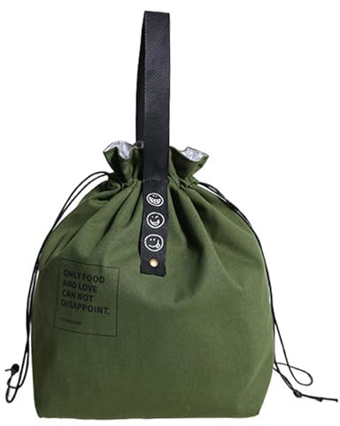 Hemlosk Bolsa Térmica Porta Alimentos, Bolsa Isotermica de Almuerzo | Nevera Portatil para Alimentos Frutas, Termica Porta Alimentos Pequeña, Merienda Infantil para Playa Picnic Camping Barbacoa