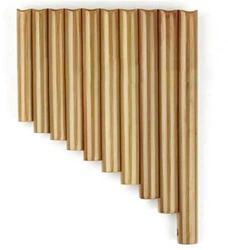 Pan Flute Handmade Musical Instrument 10 Pipes Pan Flute C Key(Type4)