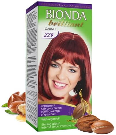 BIONDA Brilliant 229 Granate 100 ml Tinte Permanente Aceite de Argán