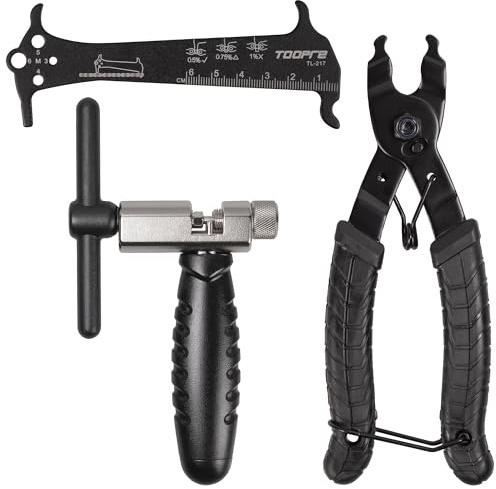 Oture Set di Attrezzi per Catena per Bicicletta, Chain tool Includi Smagliacatena Bici, Catena Usura Misurazione, Portatile Pinza Catena Bici con Gancio, Adatto per Catene a 6/7/8/9/10/12