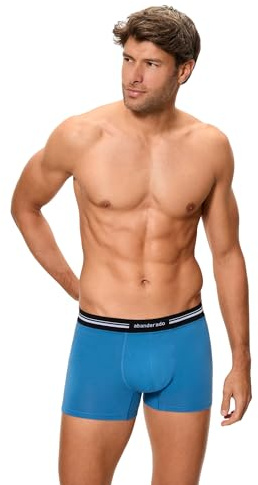 Abanderado Herren-Boxershorts aus Baumwolle mit extraweichem Bund A077I