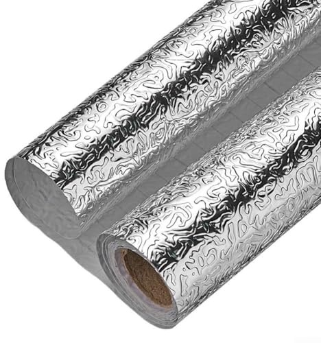 Alanmoship Lámina de aluminio para cocina, protector de pared resistente al calor y a la humedad para estufas, hornos, armarios y cajones (40 cm x 10 m)