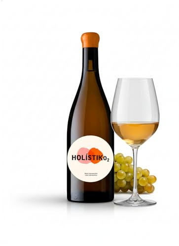 Vino Naranja, Garnacha Blanca, Macabeo, Sumoll-Terra Alta 2023. Agricultura Eco, Crianza Ánforas de Barro, Pescado Carne Marisco Queso, Vino Seco, Aroma Afrutado, HOLISTIKO2 (Añada 2023, 1 botella)