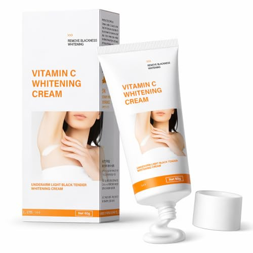 Underarm Whitening Cream, Aufhellungscreme für Frauen, sanfte Pflege für Achseln, Hals, Ellbogen und Knie, für ein gleichmäßigeres Hautbild, leichte Textur, schnell einziehend, 60g