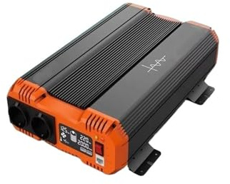 Auto Power Inverter Convertisseur Transformateur Tension 12V 230V 220V-240V-50Hz 1500W 2000W 3000W Convertisseur Puissance Onduleur Affichage LCD Sinusoïdale pour