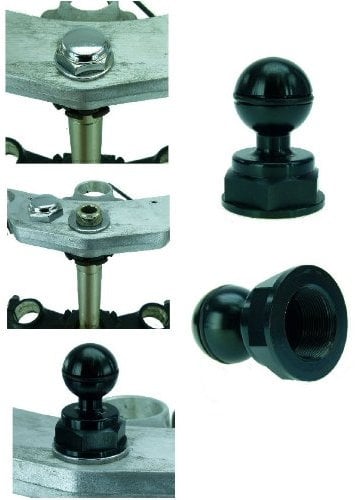 BuyBits Motorcycle Aprilia, Honda, Kawasaki, Suzuki, Triumph, Yamaha Yoke Cap GPS Mount - Yoke 50 (sku 16616)