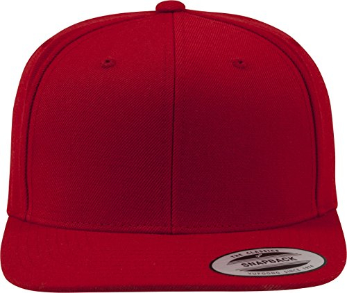 Yupoong Unisex Classic Snapback Cap Kappe, red/red, Einheitsgröße
